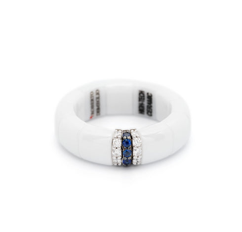 18kt white gold Pura ring